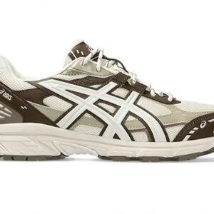Asics Nunobiki White and Brown Athletic Shoes